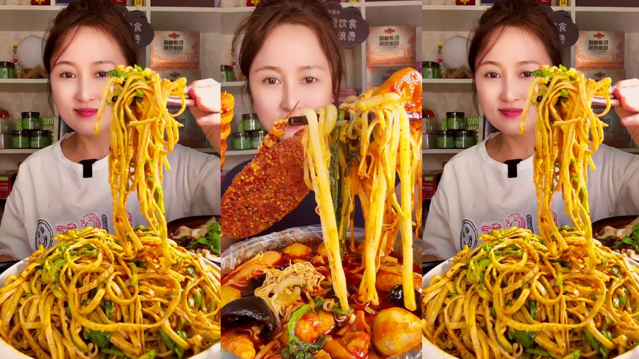 ASMR Spicy Malatang & Dumplings Noodle Mukbang: A Healthy & Satisfying Meal