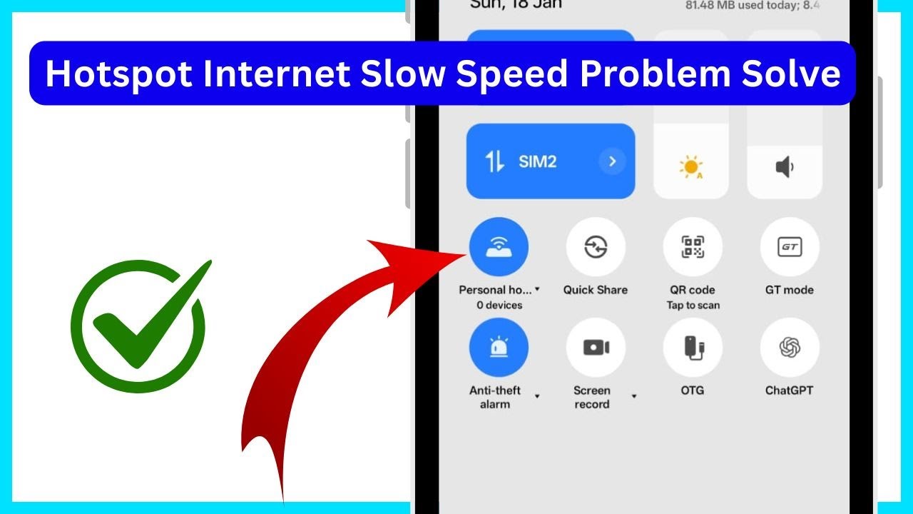 Mobile Hotspot Internet Slow Speed Problem Solve | Mobile Hotspot Slow Internet Fix