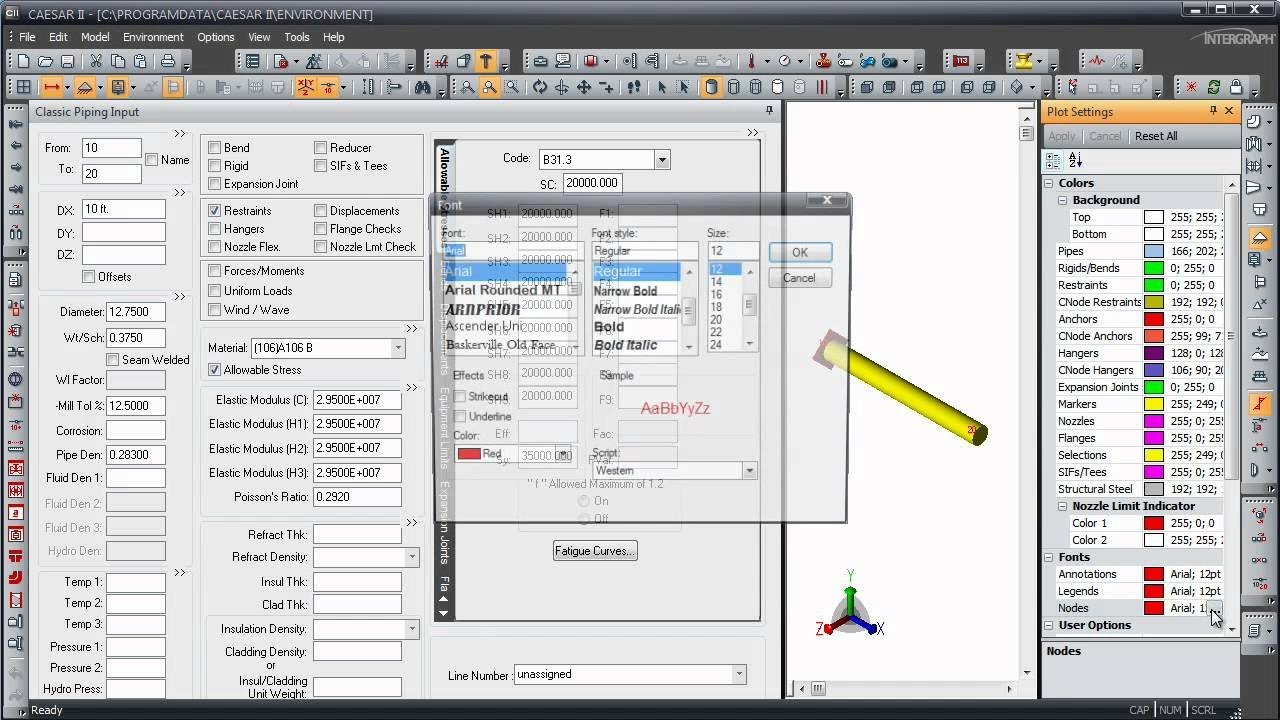 CAESAR ii -pipe stress analysis -static -dynamic-piping analysis -equipment analysis -reporting