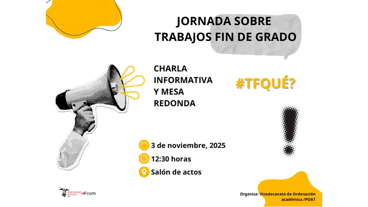 Jornada informativa sobre TFG (03/11/2025).