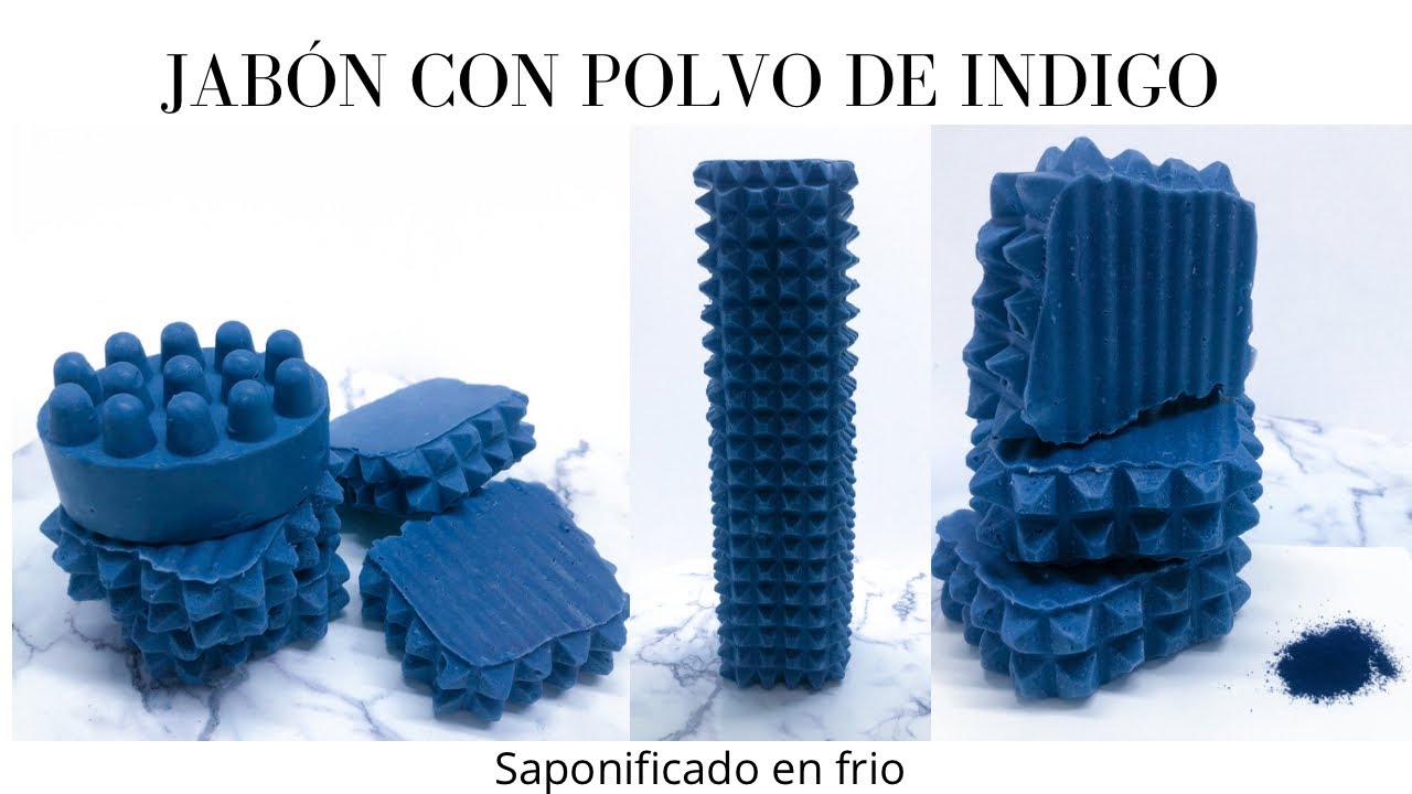 JABON  CON POLVO COLORANTE DE ÍNDIGO FÓRMULA INCLUIDA