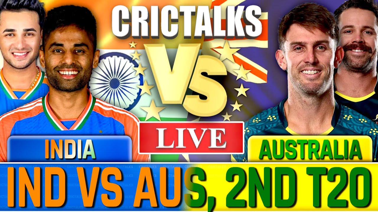 🔴 Live: India vs Australia, 2nd T20I, Live Cricket, IND vs AUS Live Match Today Scores, Commentary