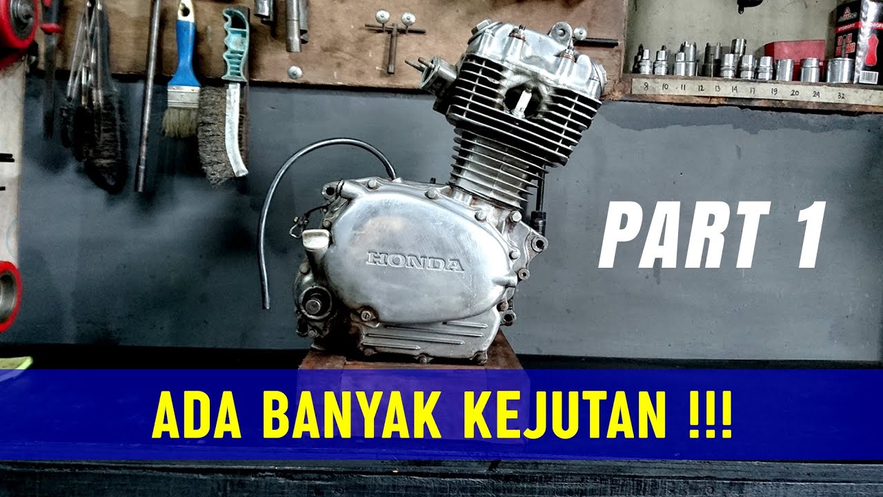 Bongkar Mesin Honda CB100 1974 | Honda CB100 Engine Teardown (ASMR)