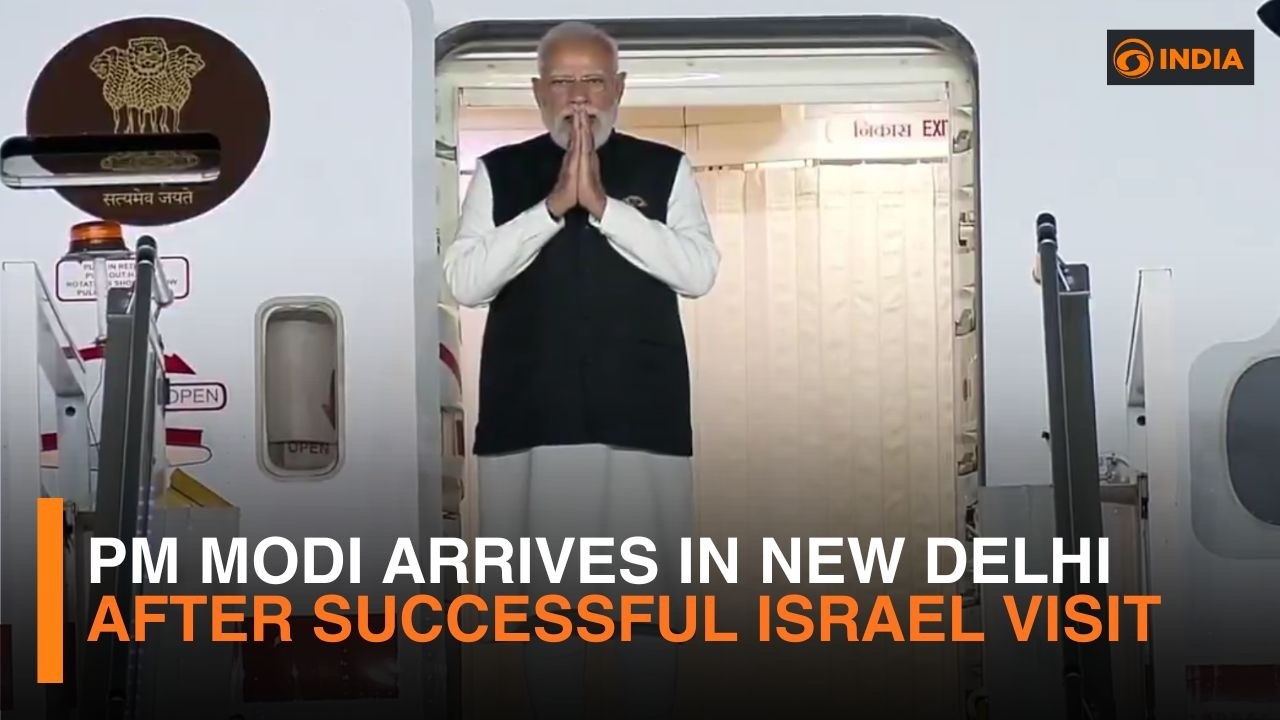 PM Modi arrives in New Delhi after successful Israel visit