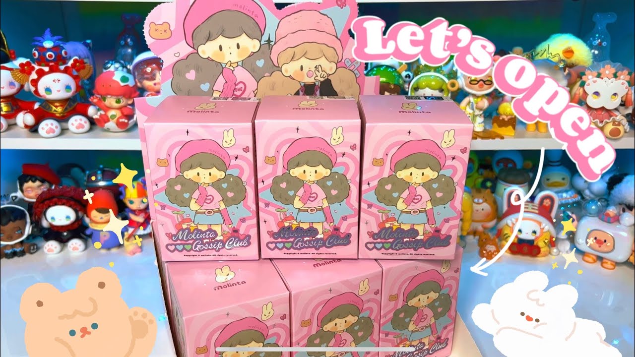 LET’S OPEN A FULL CASE OF MOLINTA GOSSIP CLUB BLIND BOXES! *♡* MOLINTA X FINDING UNICORN