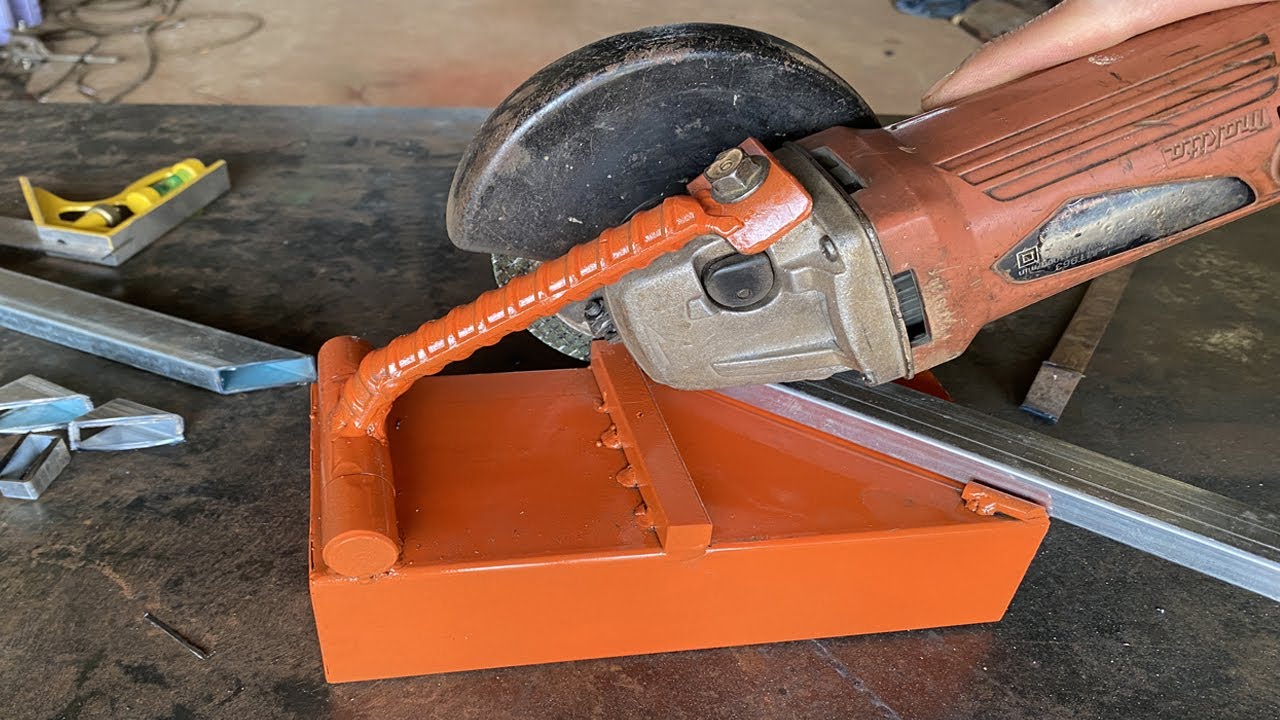 Máy cắt bàn mini tự chế đơn giản dễ làm p5 - Make iron cutting machine