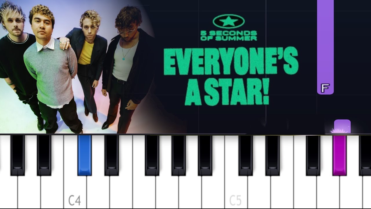5 Seconds of Summer - Everyone's A Star   (Piano Tutorial)