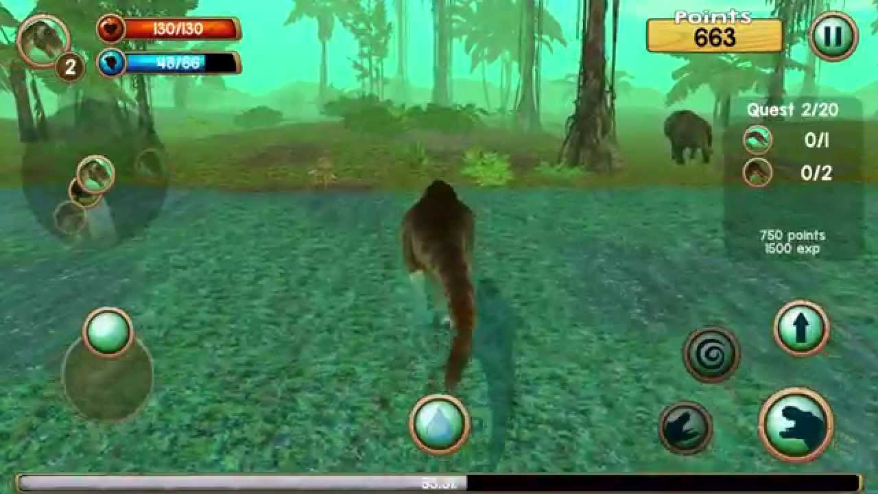 Tyrannosaurus Rex Sim 3D - Gameplay Android
