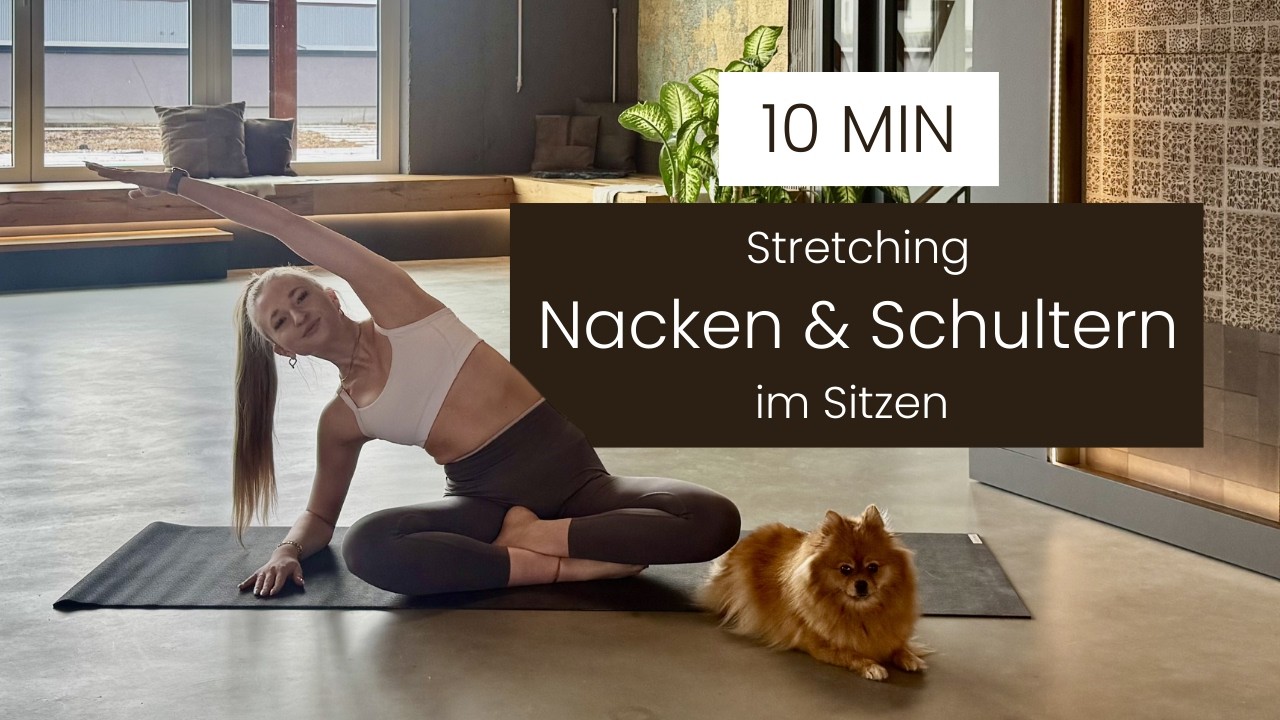 10 Min - Stretching - Verspannungen in Nacken und Schultern lösen - im Sitzen