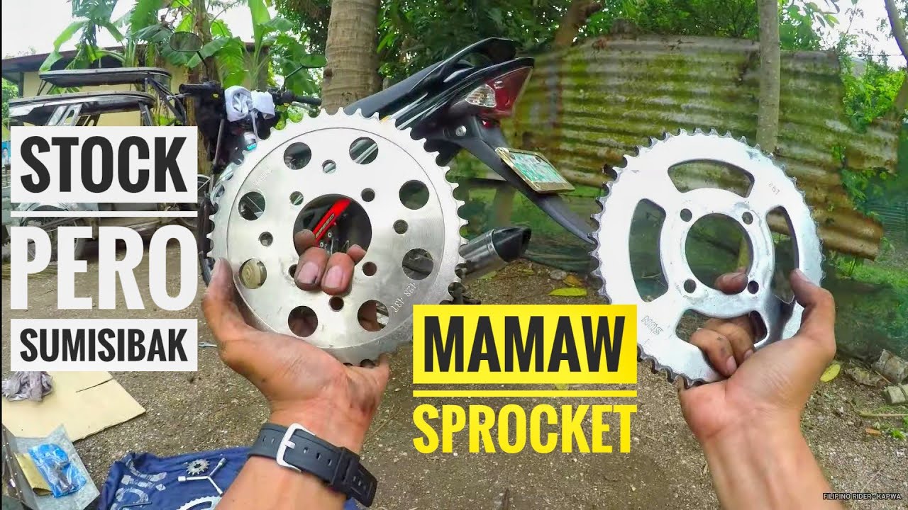 MAMAW SPROCKET SET PARA SA STOCK RAIDER 150 | PARA SA MGA MAMAW |