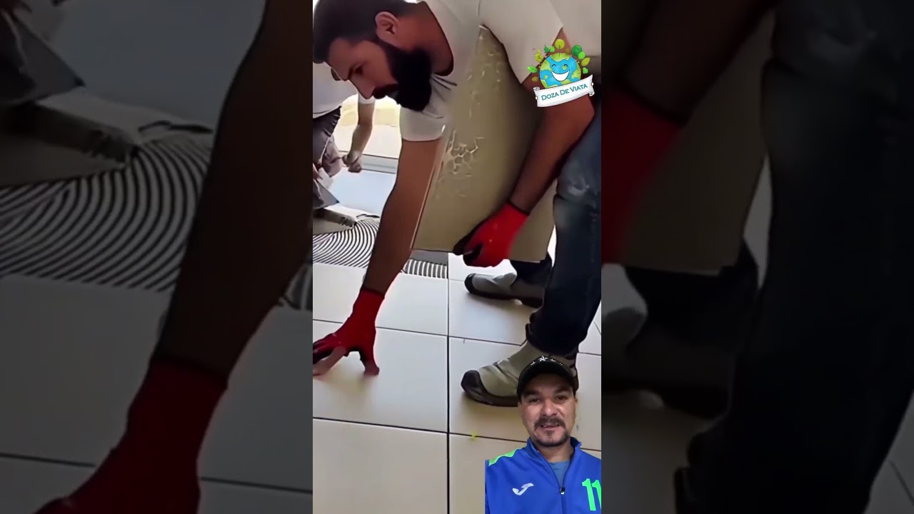 Priviti cat de usor se pot pune placile de gresie! Ce parere aveti de el? 