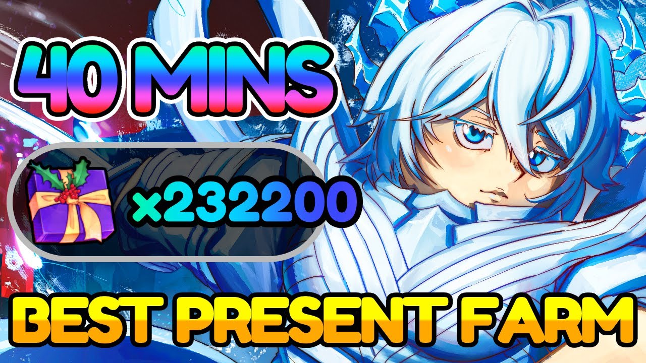 BEST Present Farm! How To Get Presents FAST in the Winter Mode | Anime Vanguards