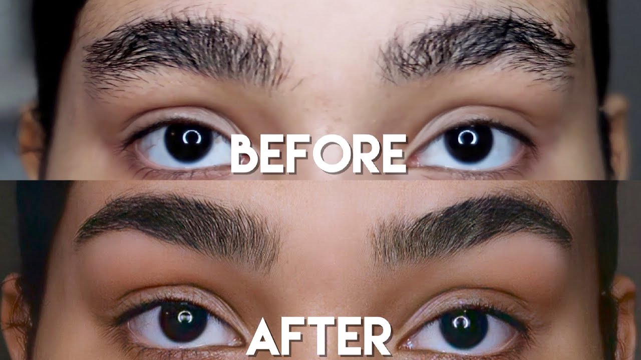 How I Groom + Shape My Thick Eyebrows At Home ♡ Super QUICK and EASY! *Relaxing*