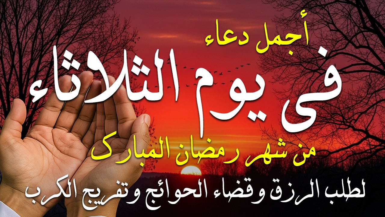 دعاء في يوم الثلاثاء المستجاب دعاء في يوم 13 من شهر رمضان للرزق والشفاء العاجل وقضاء الحوائج🤲(4k)