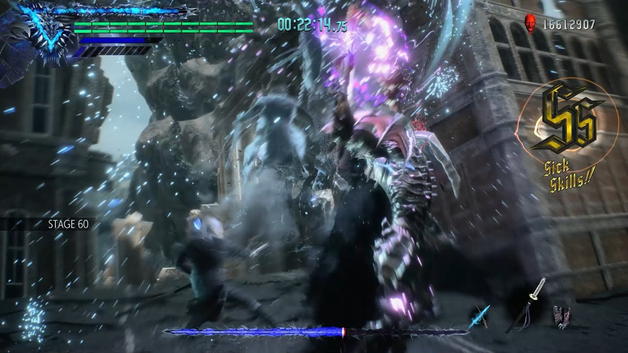 Restless Vergil VS Cavaliere Angelo (No Damage)
