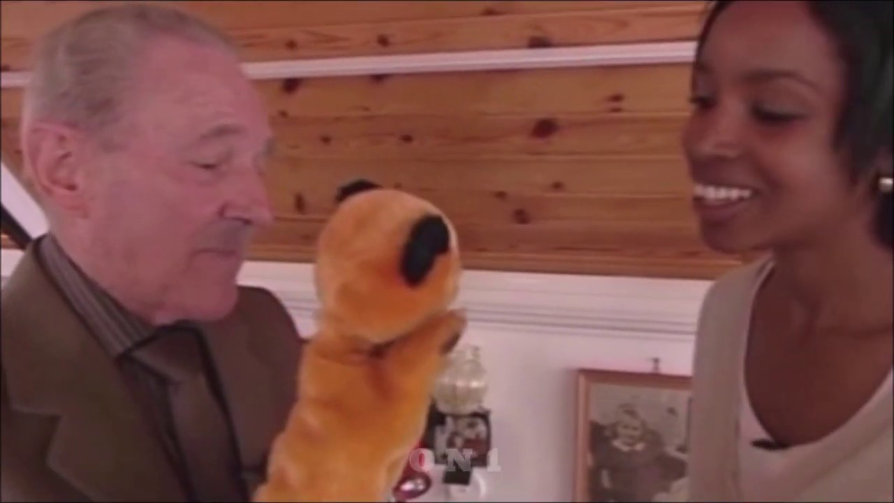 BBC proucer Trevor Hill and Sooty - Pinky & Perky