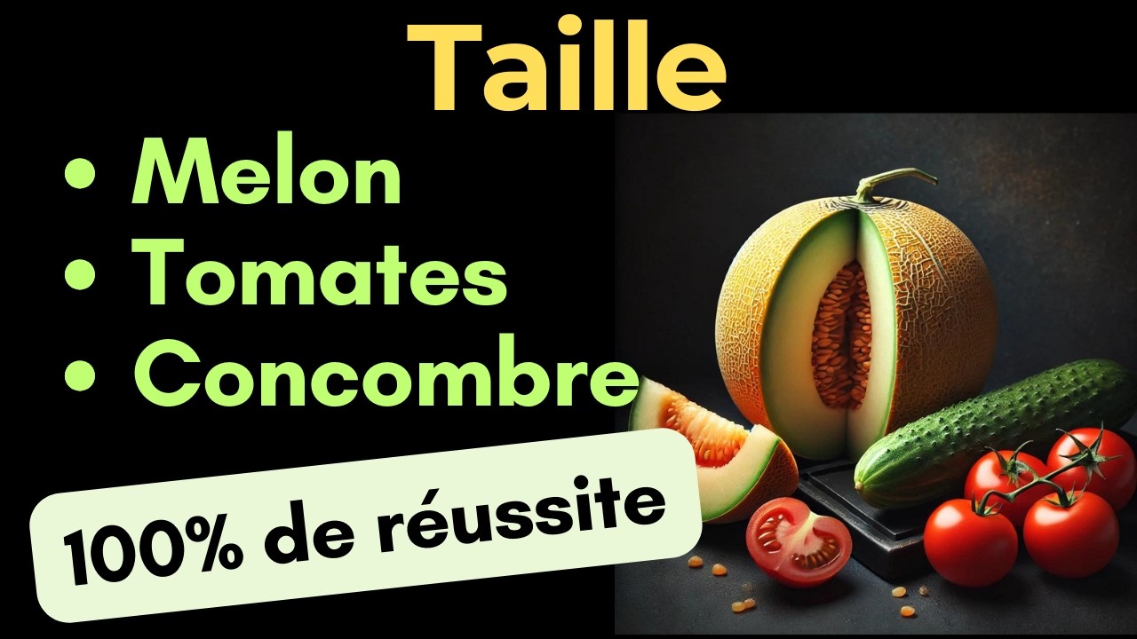 Taille des melons, fraisiers, cueillette du basilic, taille des tomates, taille des concombres