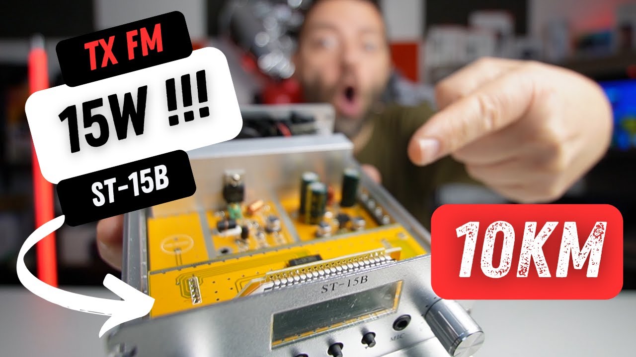 Trasmettitore FM da 15W Stereo - ST-15B | Monto un'antenna e provo a vedere che distanza raggiunge.