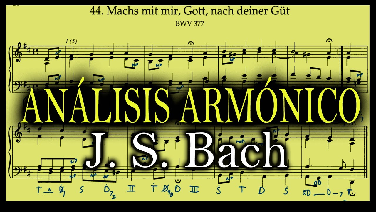 🎹🎵 Coral de Bach N.44 (BWV 377) ▬ Análisis Armónico / Plan Tonal
