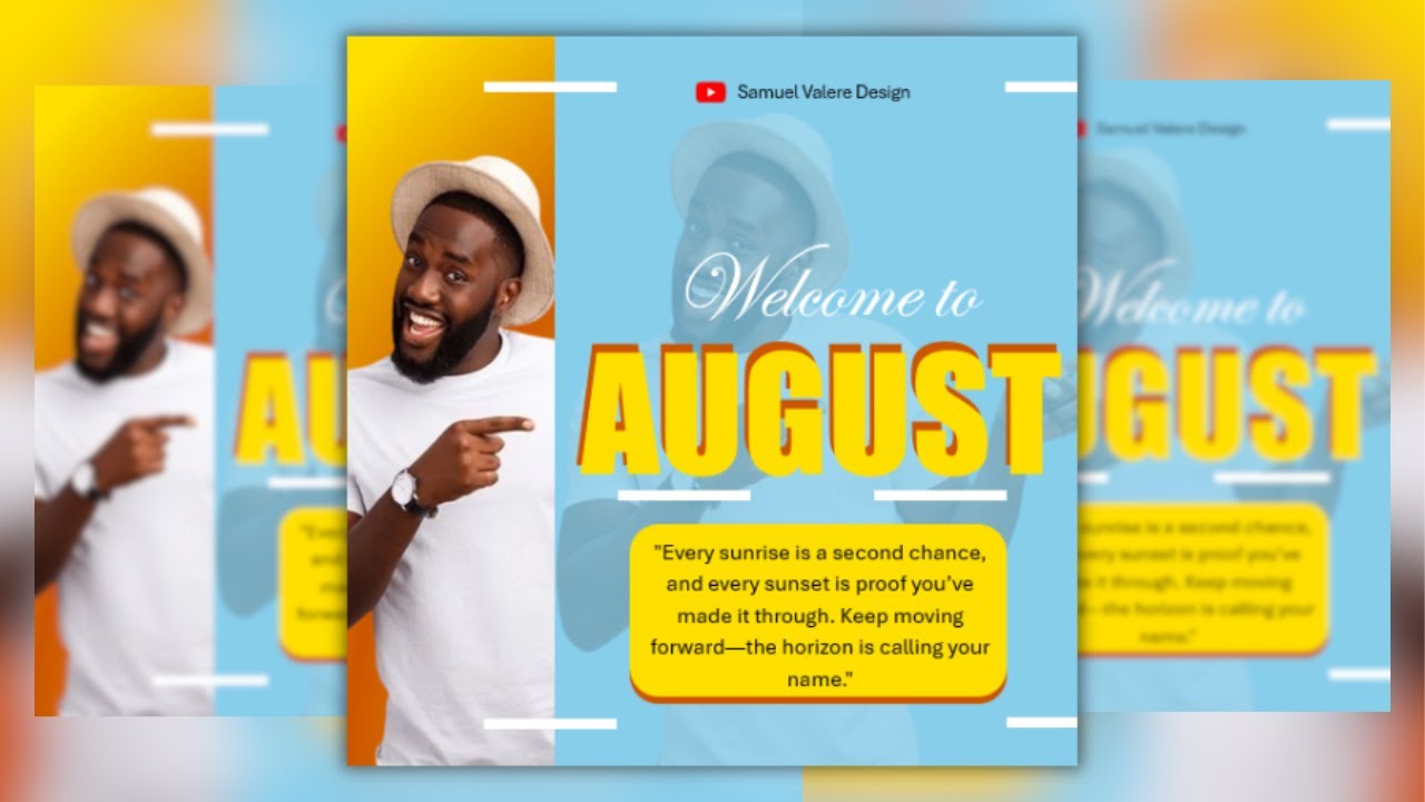 🌅 Step by Step: Design a Creative Flyer in MS Word | August Edition
