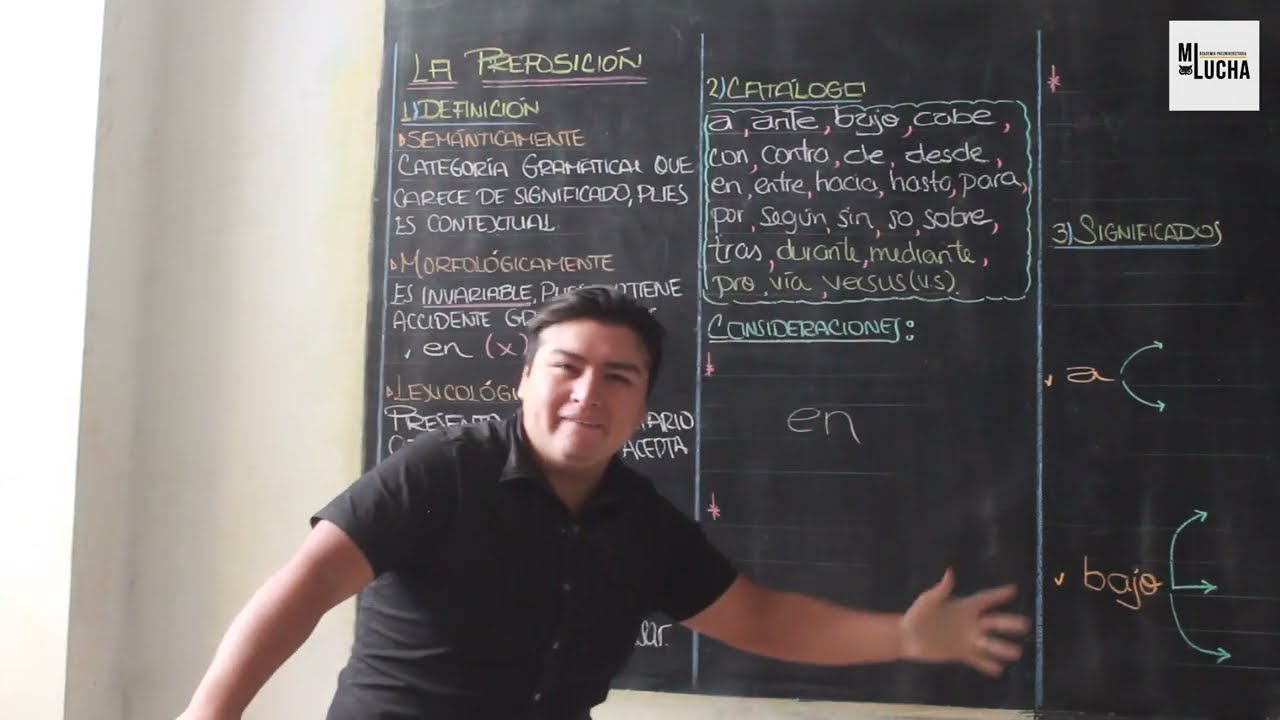 LA PREPOSICIÓN - LENGUAJE