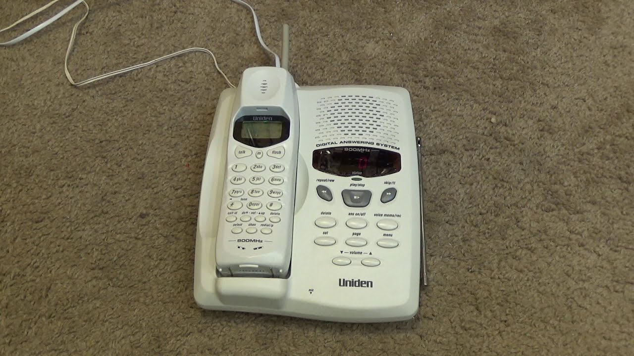 Uniden EXAI2890I 900 MHz Analog Cordless Phone Ringing