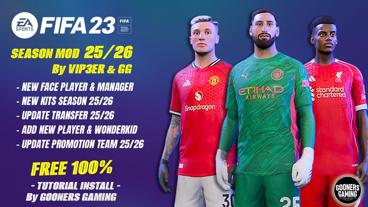 FIFA 23 SEASON UPDATE 25/26 - FINAL SUMMER TRANSFER 25/26! - MOD By VIP3ER & GG #fifa23