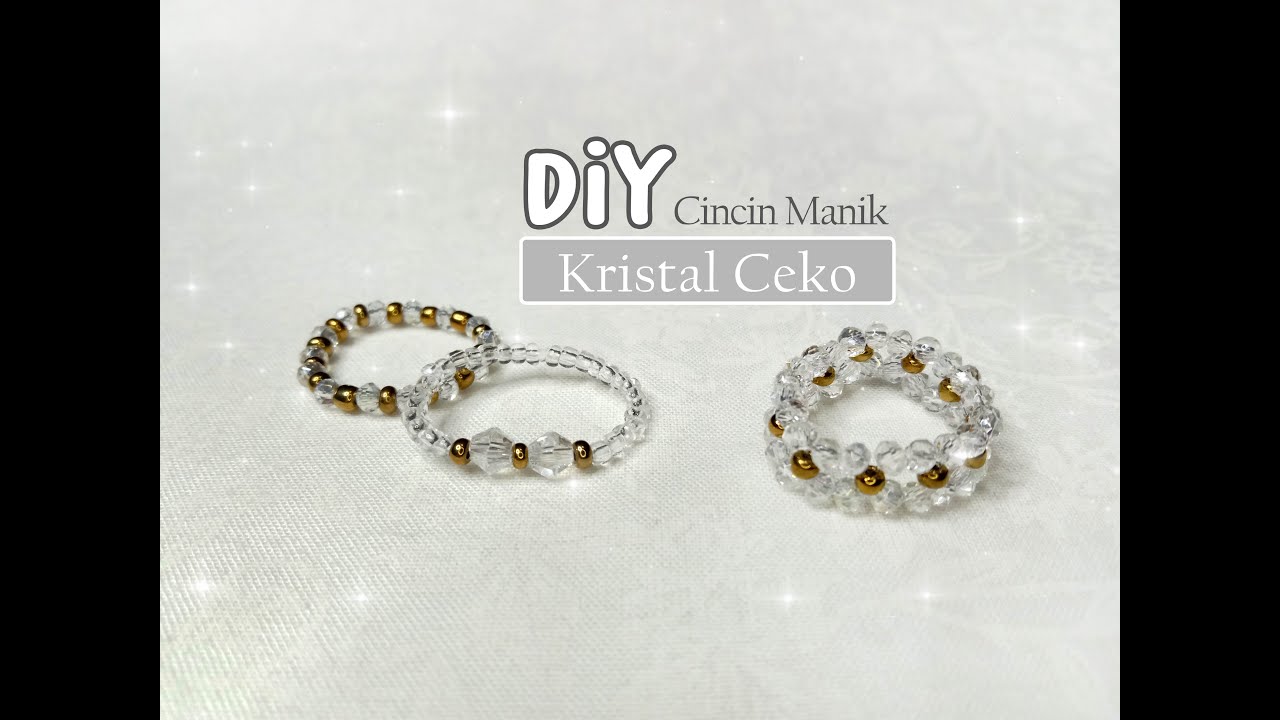 BLING BLING DIY Cincin Manik Kristal Ceko 💎💎💎
