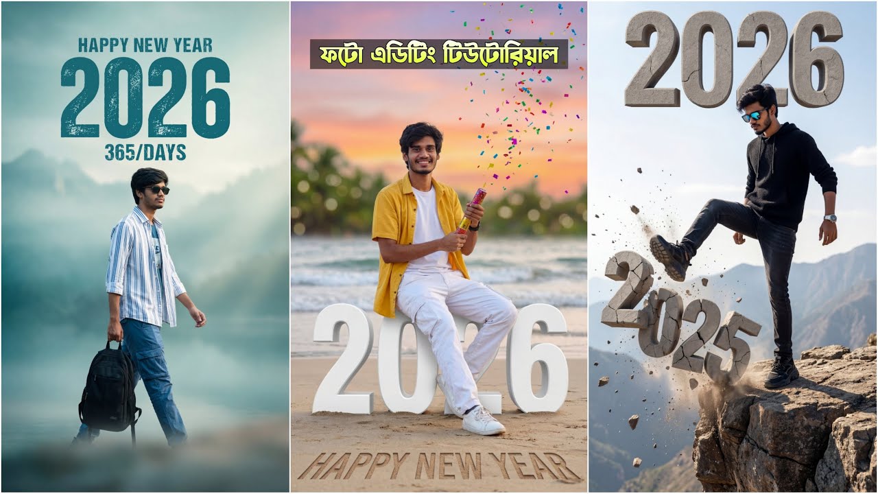 Happy New Year 2026 Photo Editing Tutorial - Didar Official