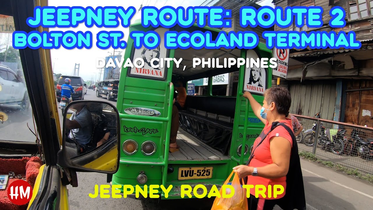 Road Trip via Jeepney Route 2 Part 2: From Bolton St. to Ecoland Terminal, Davao City, Philippines