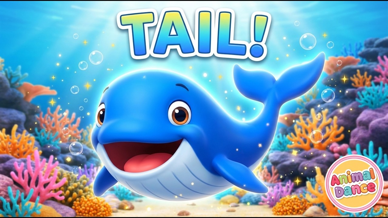 🐋 Day 59 | Blue Whale Tail Song | Animal Dance – Daily Meowww