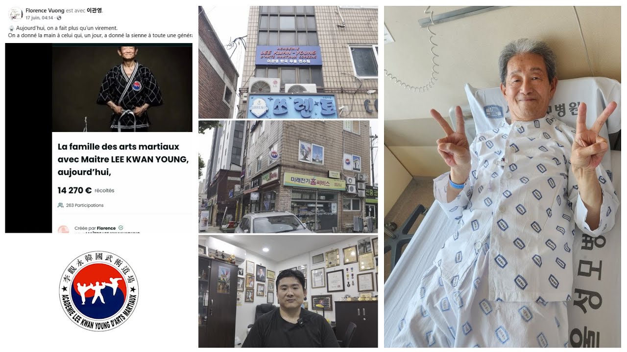 Remerciements, état de santé, vie/académie à Séoul de Maître Lee Kwan Young