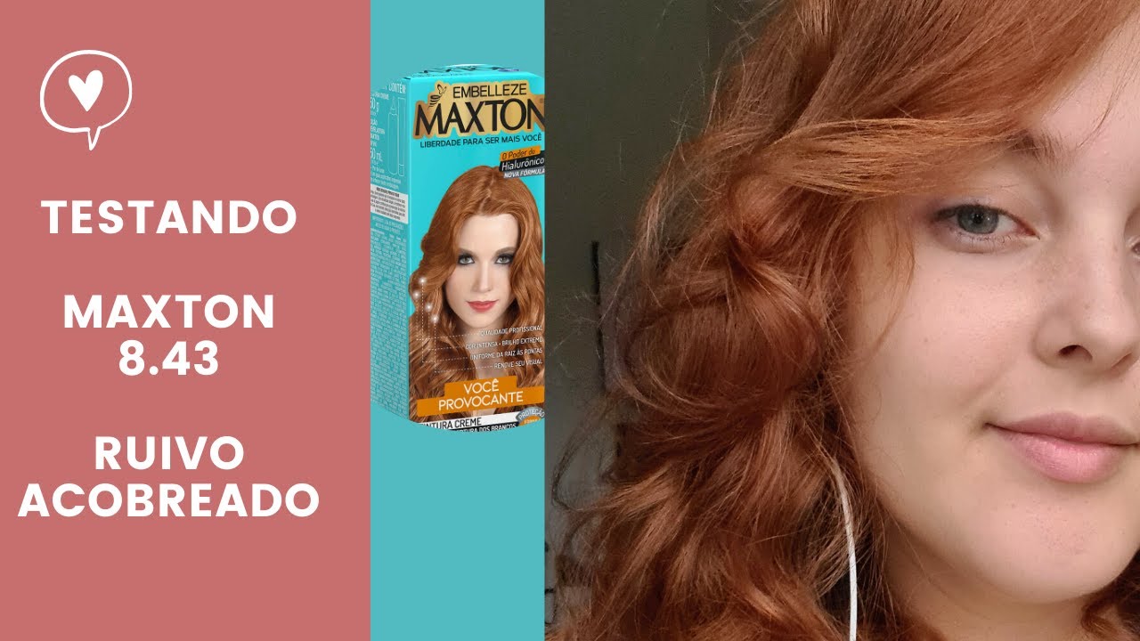 Tintura Embelleze Maxton 8.43 - Testando