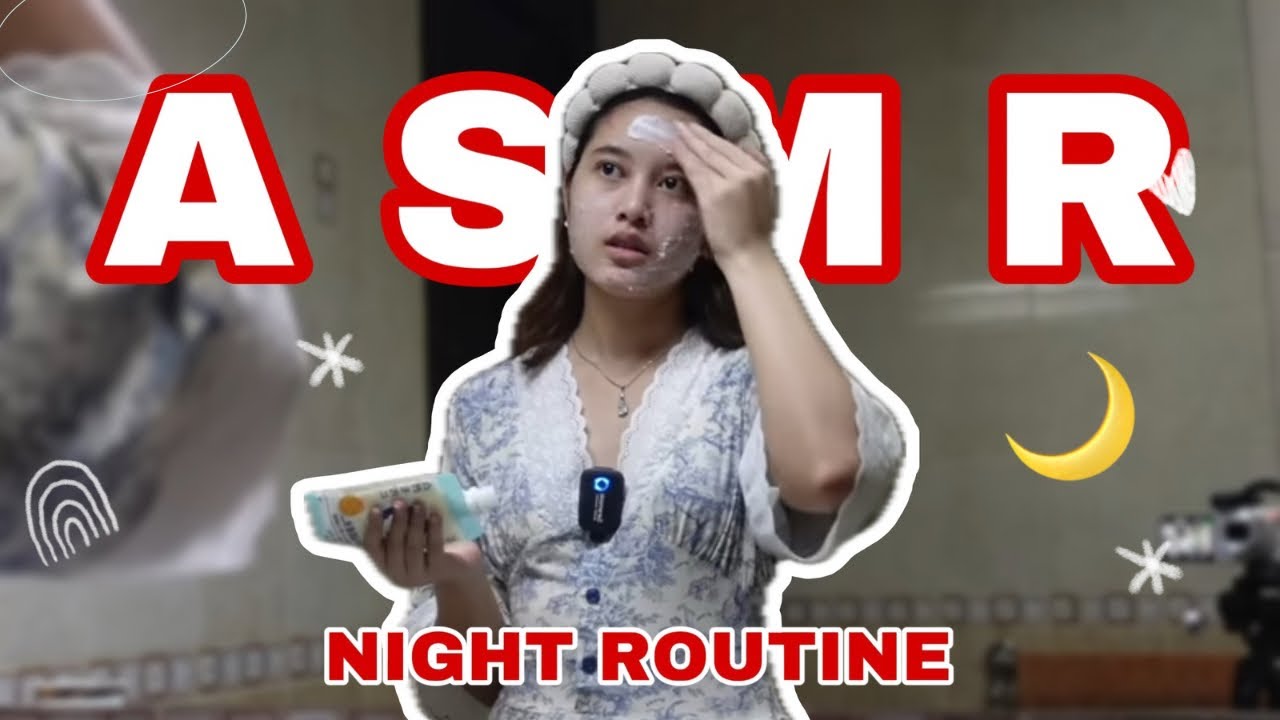 ASMR MY NIGHT ROUTINE!! masak, skincare, etc | Aurelliaurel