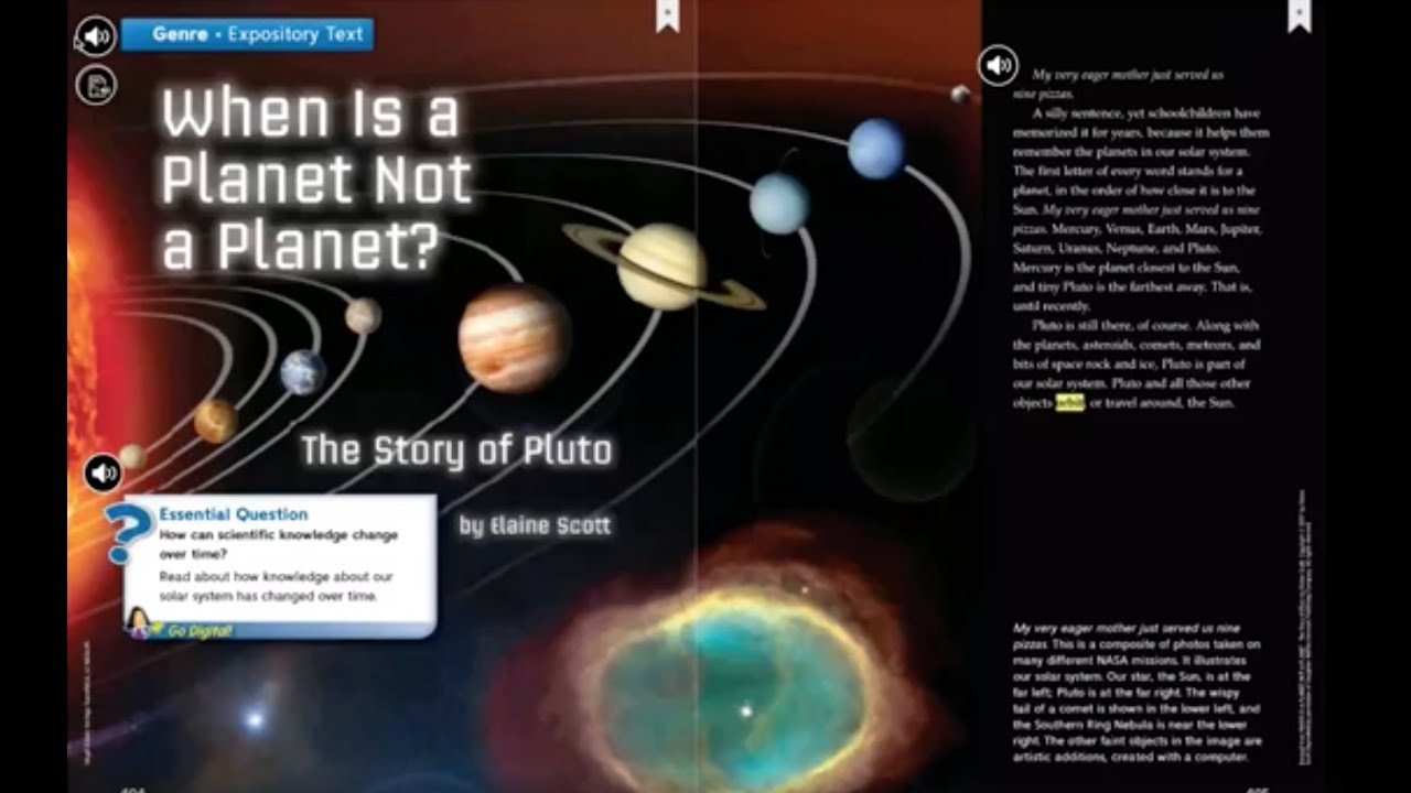 Wonders Grade 5 When Is a Planet Not a Planet