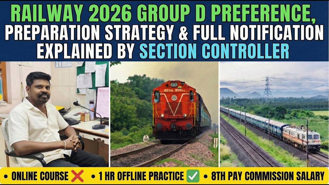 Railway Group D 2026 Notification | 10th Qualification | Booklinks - தமிழில்