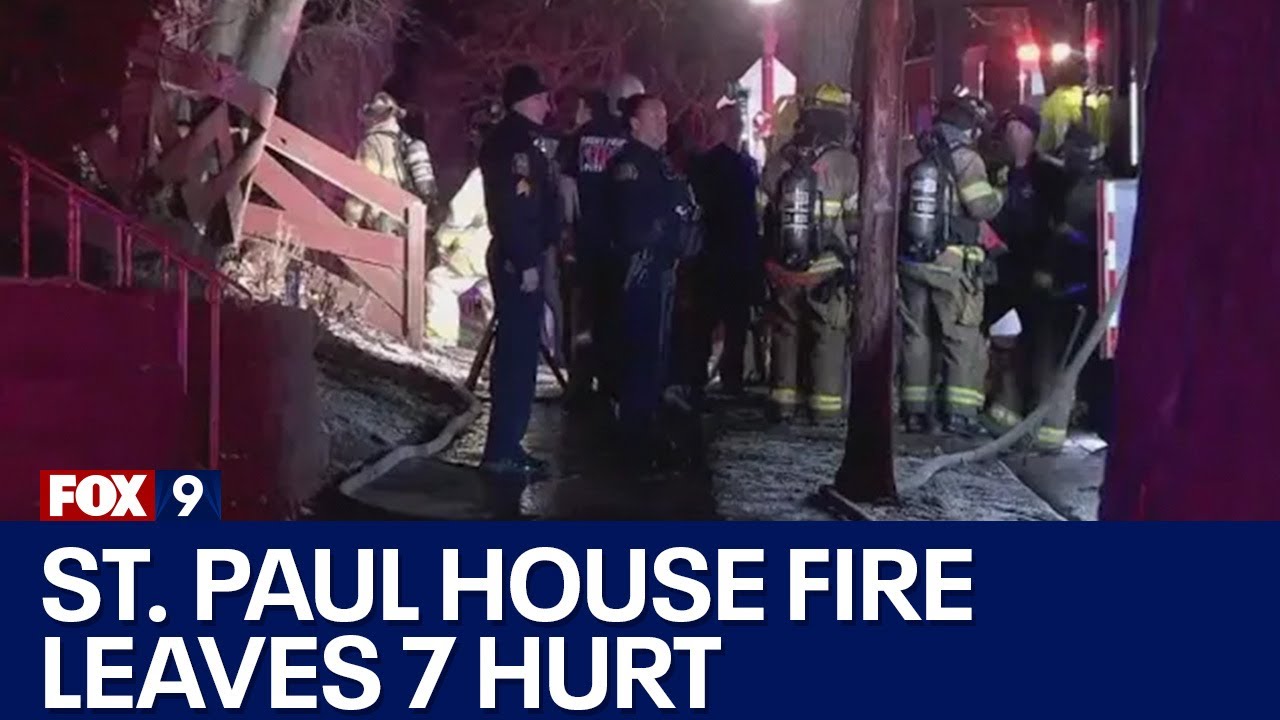 St. Paul house fire leaves adult, 6 children hurt