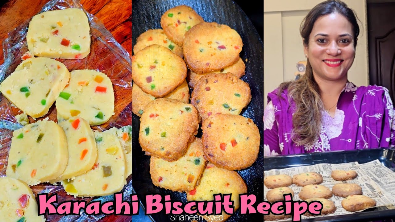 Chai time special Bakery Style Karachi Biscuit In Kadhai | बिना ओवन कढ़ाई में हैदराबाद कराची बिस्किट