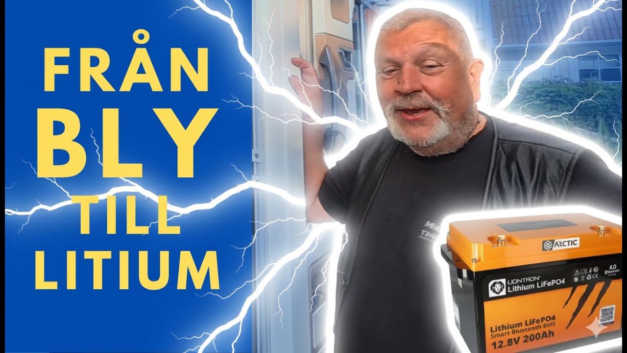 Installerar 220Ah litiumbatteri från Liontron - Perfekt för Fricamping!