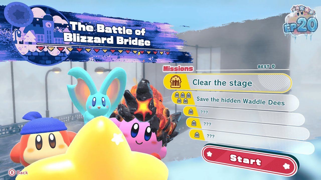 Kirby and the Forgotten Land - The Battle of Blizzard Bridge | Episode 20 (4K 60FPS)