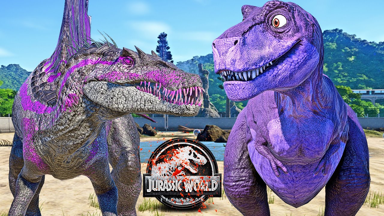 NEW! Wild Chomper T-REX vs Inspinedoraptor, Black Panther Dinosaurs Fight 🌍 JURASSIC WORLD EVOLUTION