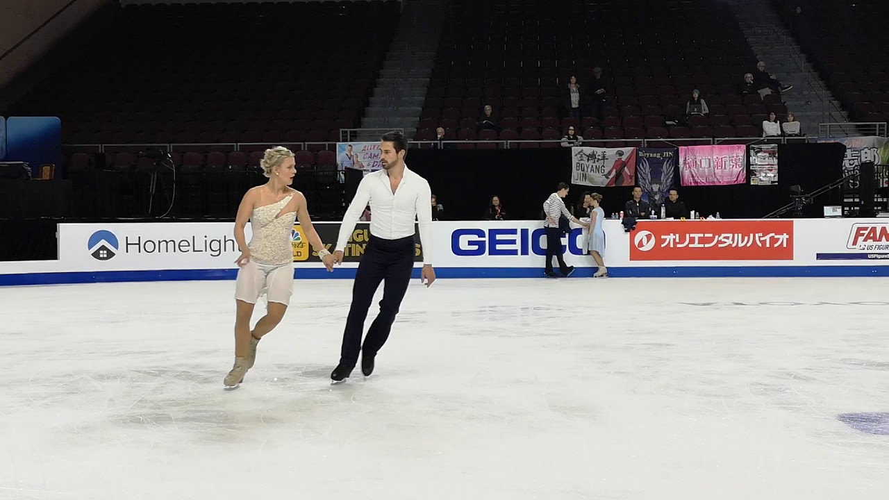 Madison Hubbell /Zachary Donohue. Skate America. Practice SD. 10.18.19
