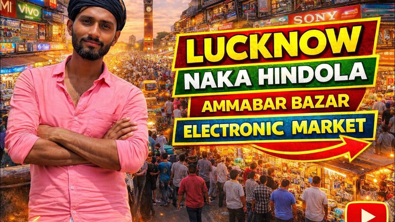 Lucknow electronic market Naka hindola ammabar bazar market#vlogger 