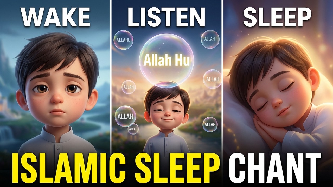 Islamic Lullaby for Kids | Allah Hu Peaceful Chant | islam for kiddos