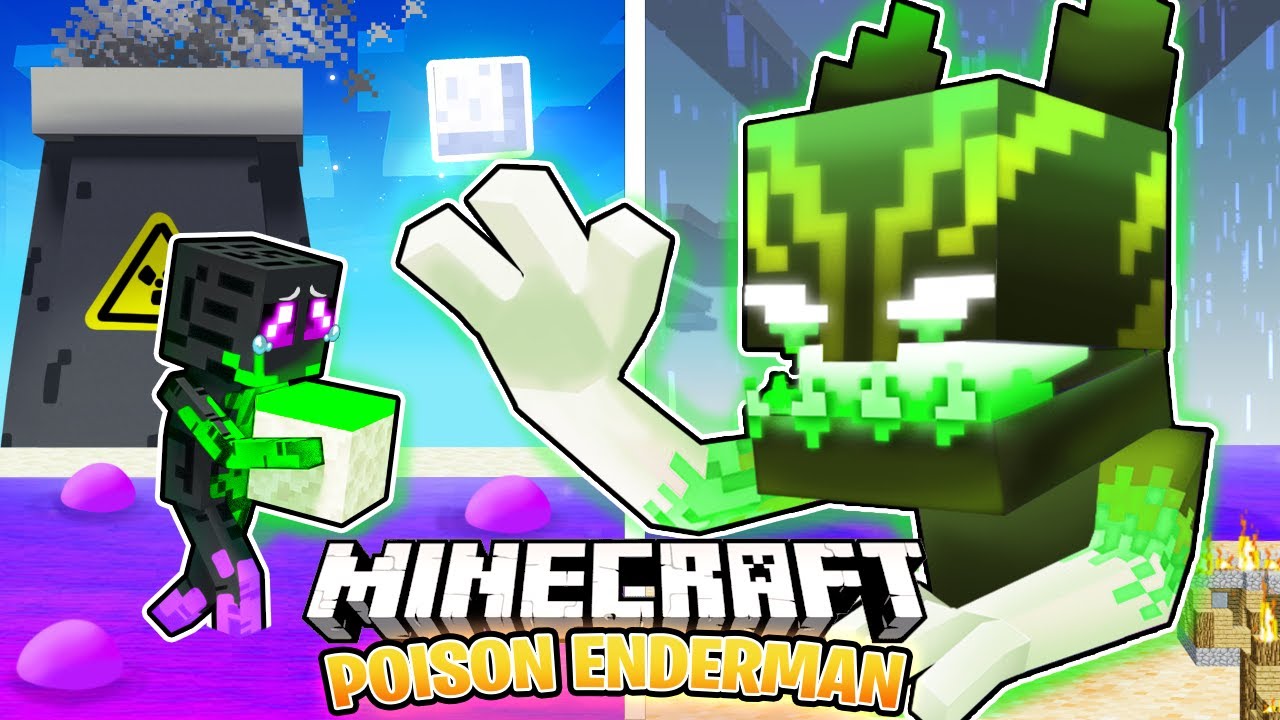 Я выжил 100 ДНЕЙ, будучи ЯДОВИТЫМ ЭНДЕРМЕНОМ в ХАРДКОРНОМ Minecraft!