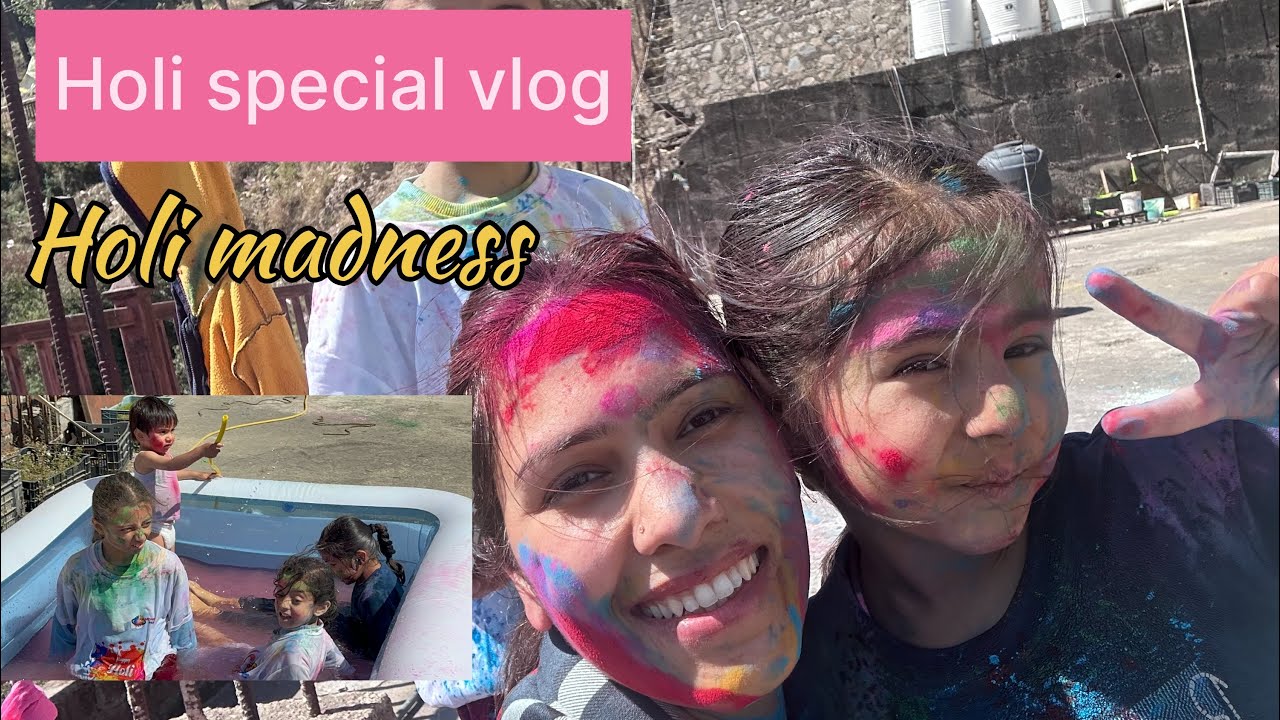 Holi Celebration With Kids | Aaj Ghar Mein Hui Rangon Ki Baarish 🌈#Holi vlog 2026 