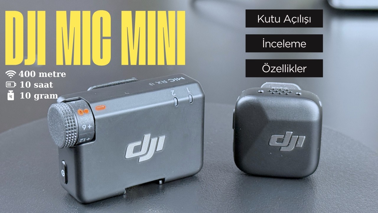 Ses sorununu bitiren mikrofon DJI Mic Mini