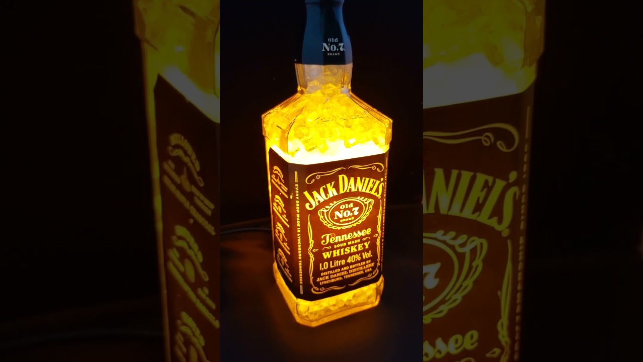 Jack Daniel's Tennessee Whiskey 1l Flaschenlampe (Auftragsarbeit)