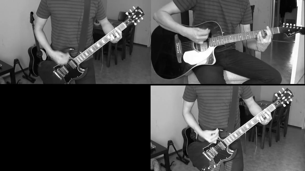 Green Day - Give Me Novacaine GUITAR COVER (Rhythm and lead guitar)