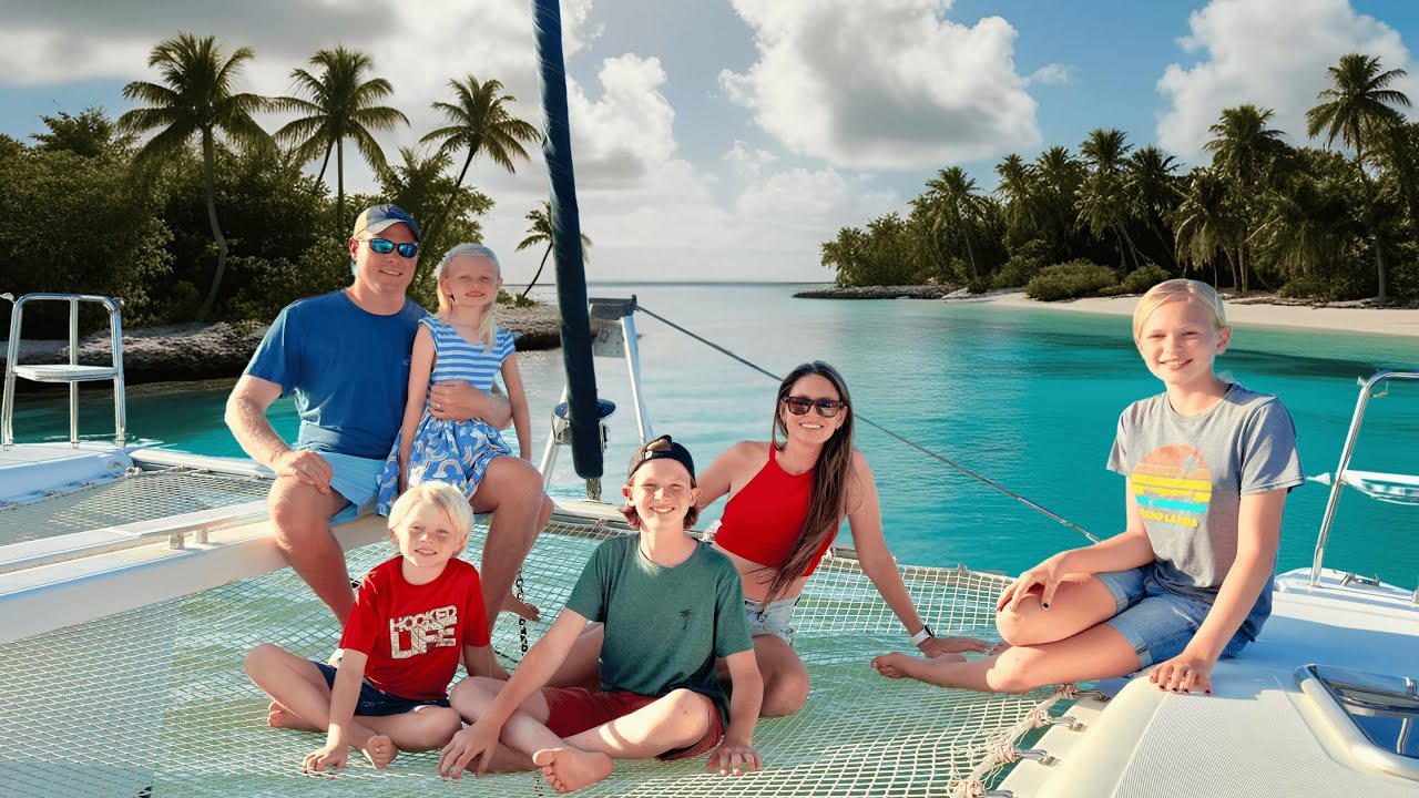 Living The Dream: A Day in the Life - CATAMARAN LIFE in the Tuamotus - Sailing Family (Ep. 63)